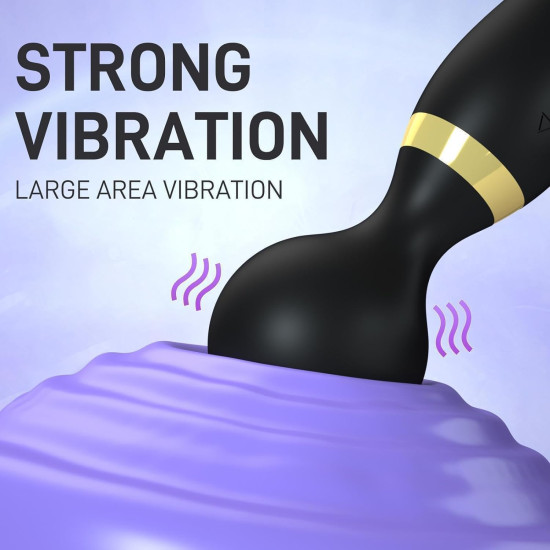 Double Vibration Body Massager | Handheld Dual Massager Stick with 360° Rotation | Rechargeable Electric Pain Relief & Relaxation Device for Full Body Use