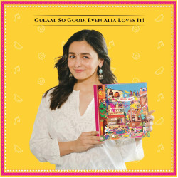 Phool 6+ Holi item Mohalla Pop-up Gulaal Box 2026 | Natural color Purple + Orange 75g Each | Thandai Powder + Chandan Tika 15g | Herbal and Organic Holi colour Gift Box with Skin Safety Certificate & Greeting Card | Premium Holi Gift Hamper