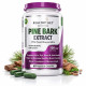 HealthyHey Nutrition Pine Bark Extract - 100 mg per serving - 60 Vegetable Capsules