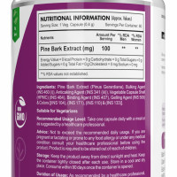 HealthyHey Nutrition Pine Bark Extract - 100 mg per serving - 60 Vegetable Capsules