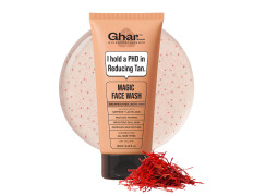 Ghar Soaps Magic De-Tan Face wash With Saffron & Glutathione 100ml | Tan Removal, Brightening and Glowing Skin I For All Skin Type I For Men & Women (Pack of 1)
