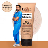 Ghar Soaps Magic De-Tan Face wash With Saffron & Glutathione 100ml | Tan Removal, Brightening and Glowing Skin I For All Skin Type I For Men & Women (Pack of 1)