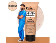 Ghar Soaps Magic De-Tan Face wash With Saffron & Glutathione 100ml | Tan Removal, Brightening and Glowing Skin I For All Skin Type I For Men & Women (Pack of 1)