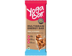 Yoga Bar Multigrain Energy Bar - Vanilla Almond, Healthy Snack, High In Protein & Fibre, 38 g