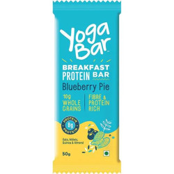 Yoga Bar Breakfast Protein Bar - Blueberry Pie, Rich In Protein & Fibre