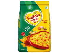Saffola Masala Oats - Tasty Evening Snack, Fibre Rich, Veggie Twist, 1 kg