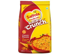 Saffola Masala Oats - Karara Crunch, Classic Masala, Tasty Recipe, 500 g