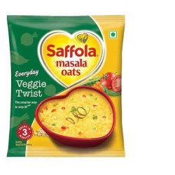 Saffola Veggie Twist Instant Masala Oats 38 g - Aromatic Spices & Real Vegetables