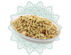 Navaratri Fasting Special Aloo Laccha made from Potato strips fried in oil and roasted peanuts blending together making a tasty & crunchy combination sprinkled with rock salt ( 200gm)