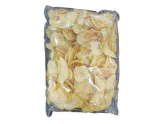 Navaratri Fasting Speical Aloo wayfers made from Finest thin sliced potatoes and deep fried blended with Salt rock perfect for fasting, Crunchy and tasty ( 250 gm )