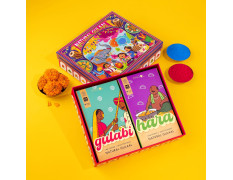 Phool Holi Gulal Box I Basant Collection - Pack of 4 Holi Colours I 400 GMS Gulal Colours of Pink, Green, Blue, Yellow I Natural I Skin Friendly and Certified Holi Colour I Easy to Remove from Skin 