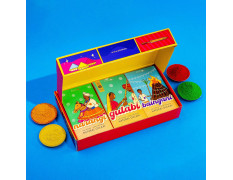 Phool Holi Colour I Rangeela Collection - Pack of 6 Colours I 600 GMS Gulal Colours of Pink, Green, Blue, Yellow, Orange & Purple I Natural I Skin Friendly and Certified I Easy to Remove from Skin