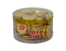 Hugs Choc Coin Gold Chocolate 210 G