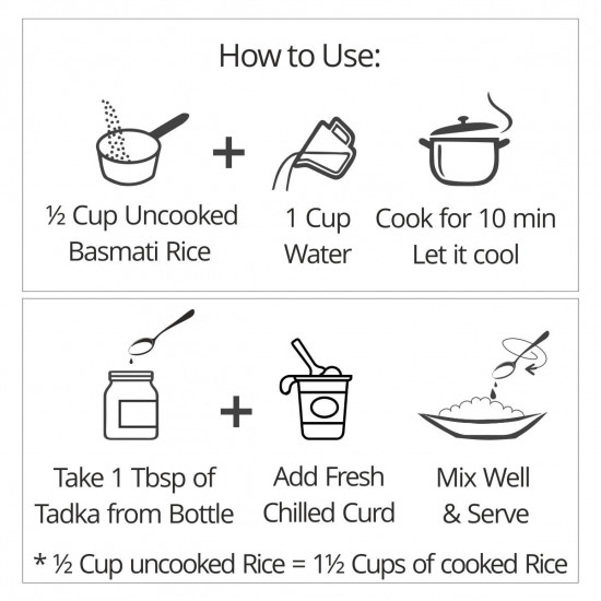 El The Cook Curd Rice Tadka Jar - 180g