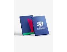 ICC Men's T20 WC-24 Blue and Pink Printed Hardbound Cover A5 Ruled 100 Pages Diaries