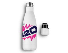 ICC Men's T20 WC-24 Pink & Navy Printed Double Walled Stainless Steel Vaccum Insulated Flask Water Bottle 500 ML