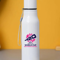 ICC Men's T20 WC-24 Printed Single Walled Stainless Steel Bottle - 750 ML