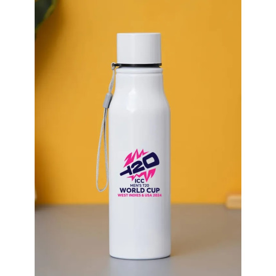 ICC Men's T20 WC-24 Printed Single Walled Stainless Steel Bottle - 750 ML