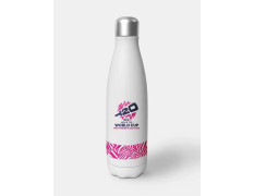 ICC Men's T20 WC-24 White and Pink Printed Stainless Steel Bottle