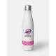 ICC Men's T20 WC-24 White and Pink Printed Stainless Steel Bottle