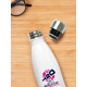 ICC Men's T20 WC-24 White and Pink Printed Stainless Steel Bottle