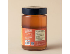 Isha life Tulsi Honey (500gm). Processed and filtered. Honey mixed with Tulsi extracts. High in medicinal value. Suggested for cold related symptoms. Good for Immunity