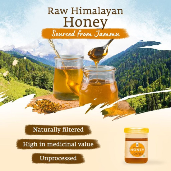 Isha life Raw and Wild Himalayan Honey. Sourced from the regions of Jammu, Reasi, Doda and Udhampur (500gms)