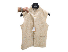 Men's Multicolored Digital Printed Designer Nehru Jacket Wedding, Family Function, Festival