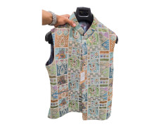 Customized Men's Multicolored Embroidery Designer Nehru Jacket Wedding, Family Function, Festival