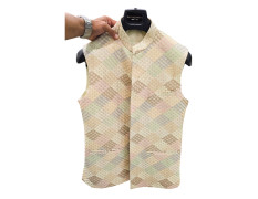 Customized Men's Multicolored Digital Printed Designer Nehru Jacket Wedding, Family Function, Festival