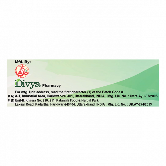 Divya Mahasudarshan Ghanvati Plus 60 Tab 20 g