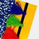 NeuOrigin Handmade Paper Eco-Friendly Notebooks - Vibrant Colors, Tassel and Bookmark Included - Handcrafted in India