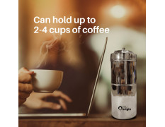 NeuOrigin Steel Filter Coffee Maker/South Indian Filter Coffee Maker/Traditional Coffee Maker/ 2-4 Cups of Coffee/Mysore Coffee Filter