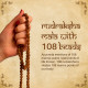 NeuOrigin Sacred Rudraksha Mala - 108 Beads 5 Mukhi Mala - Handmade in India - for Spiritual Awakening and Meditation - Handcrafted in India