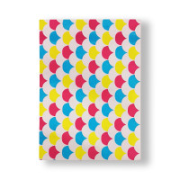 NeuOrigin Handmade Paper Notebook - White Elegance with Patterned Design, Tassels, Bookmark