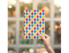 NeuOrigin Handmade Paper Notebook - White Elegance with Patterned Design, Tassels, Bookmark | Handcrafted in India