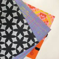 NeuOrigin Handmade Paper Notebooks (Pack of 3) - Aesthetic Designs, Artwork, Tassels, and Bookmark | Handcrafted in India