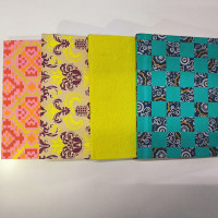 NeuOrigin Handcrafted Notebooks - Artistic Design, Tassels & Bookmark, Premium Paper (41 Pages, 15x21x1 cm) - Portable & Aesthetic Indian Handmade Journals, Pack of 4