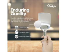 NeuOrigin Stainless Steel Spatula Turner, 12.5x2.5 inches - Precision Cooking for Pancakes, Grill, Fish & Eggs - Durable Kitchen Tool for Everyday Use