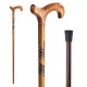 NeuOrigin Wooden Walking Stick/Wooden Cane/Length 37 inch/Walking Stick for Elders/Brown Color Wooden Cane/Handmade